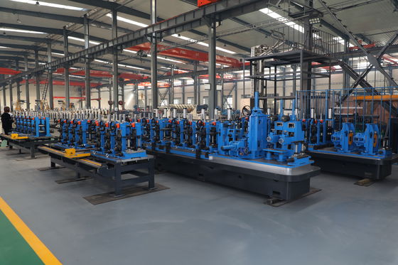 ऑनलाइन खत्म होने के साथ कोल्ड रोल्ड स्टील स्ट्रिप्स ट्यूब बनाने की मशीन