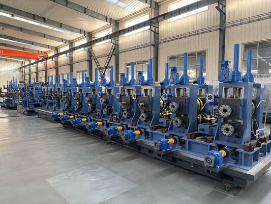 बीआईएस मानक स्टील पाइप उत्पादन लाइन 88.9 मिमी - 219 मिमी बाहरी व्यास
